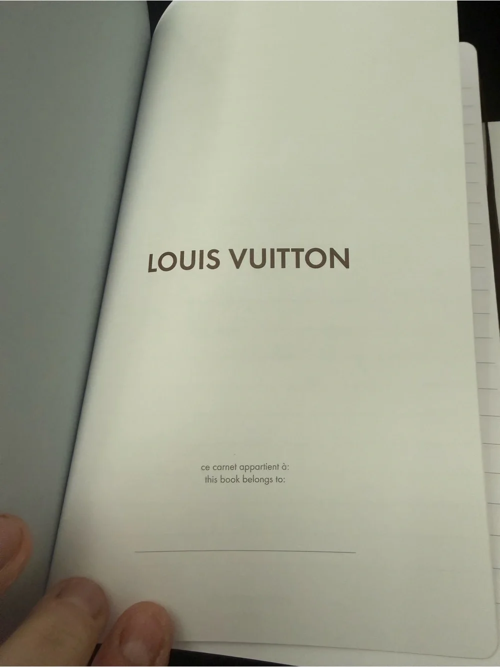 NEW Louis Vuitton Jane Notebook MM & Stickers Monogram Blue GI1359 Authentic